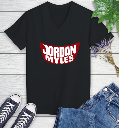 Wwe Jordan Myles racially insensitive Women's V-Neck T-Shirt 2