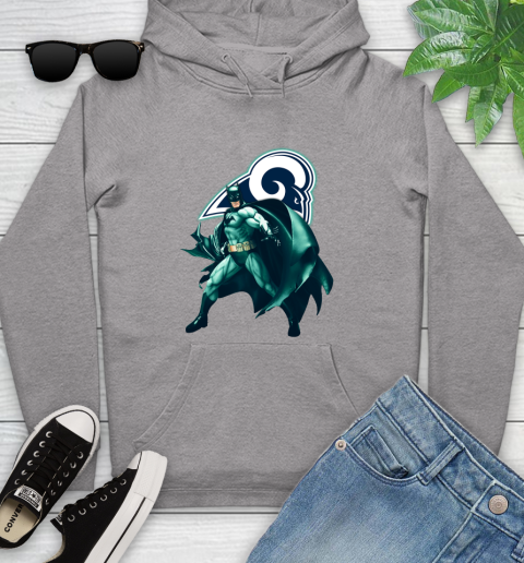 NFL Batman Football Sports Los Angeles Rams Youth Hoodie 6