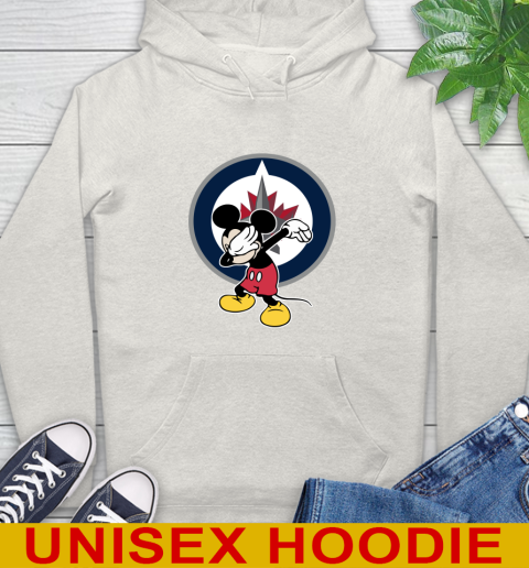 Winnipeg Jets NHL Hockey Dabbing Mickey Disney Sports Hoodie 12