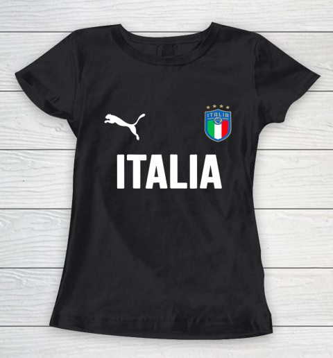 Italy Jersey Soccer 2020 2021 Football Italian Italia Women's T-Shirt