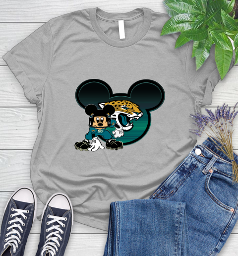 NFL Jacksonville Jaguars Mickey Mouse Disney Football T Shirt Women's T-Shirt 5