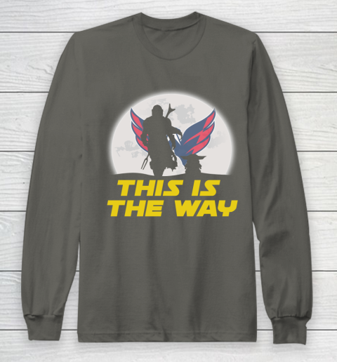 Washington Capitals NHL Ice Hockey Star Wars Yoda And Mandalorian This Is The Way Long Sleeve T-Shirt 6 Washington Capitals NHL Ice Hockey Star Wars Yoda And Mandalorian This Is The Way Long Sleeve T-Shirt - Image 6