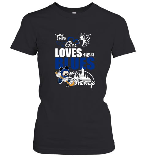 This Girl Love Her St. Louis Blues And Mickey Disney Women's T-Shirt