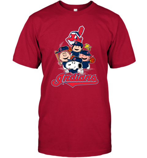 Charlie Brown Snoopy Cleveland Indians T-Shirt - TeeHex