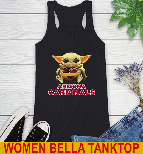 NFL Football Arizona Cardinals Baby Yoda Star Wars Shirt Racerback Tank 2