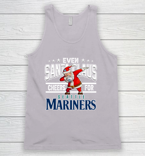 EveSeattle Mariners Even Santa Claus Cheers For Christmas MLB Tank Top 3