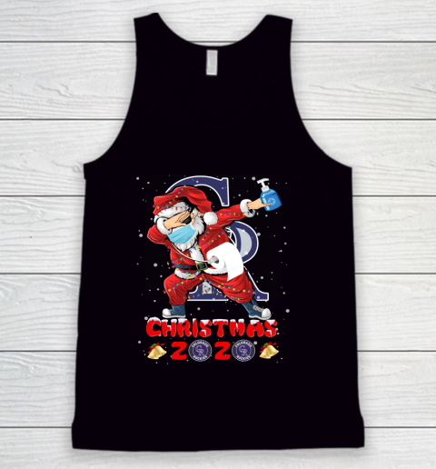 Colorado Rockies Funny Santa Claus Dabbing Christmas 2020 MLB Tank Top