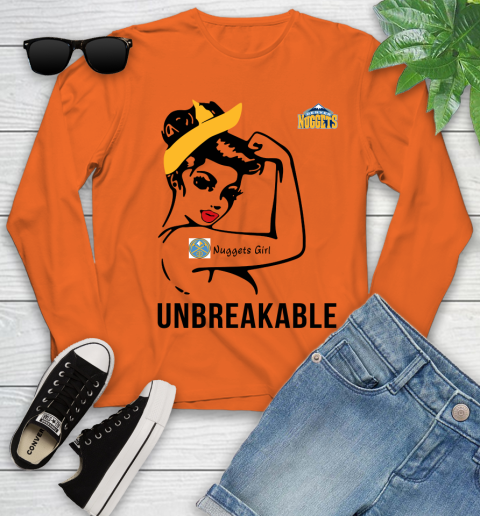 NBA Denver Nuggets Girl Unbreakable Basketball Sports Youth Long Sleeve 2
