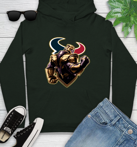 NFL Thanos Avengers Endgame Football Sports Houston Texans Youth Hoodie 13