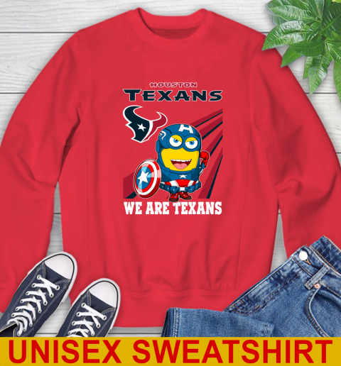 NFL Football Houston Texans Captain America Marvel Avengers Minion Shirt Sweatshirt 12