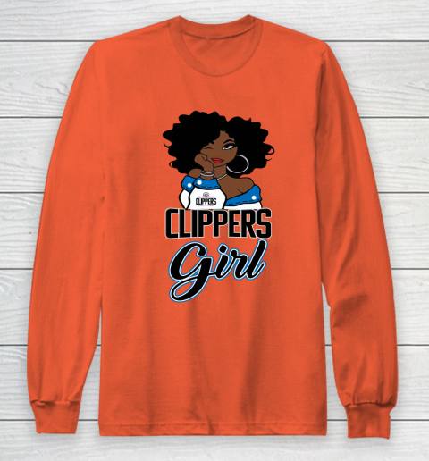 LA Clippers Girl NBA Long Sleeve T-Shirt 5