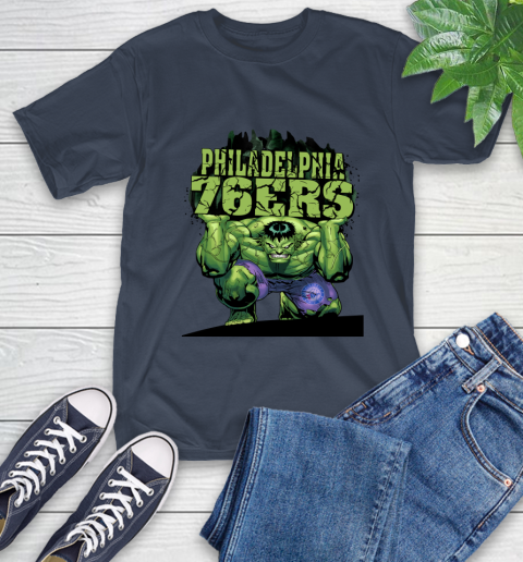 Philadelphia 76ers NBA Basketball Incredible Hulk Marvel Avengers Sports T-Shirt 4