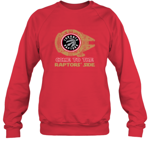 akxu nba come to the toronto raptors star wars basketball sports sweatshirt 35 front red