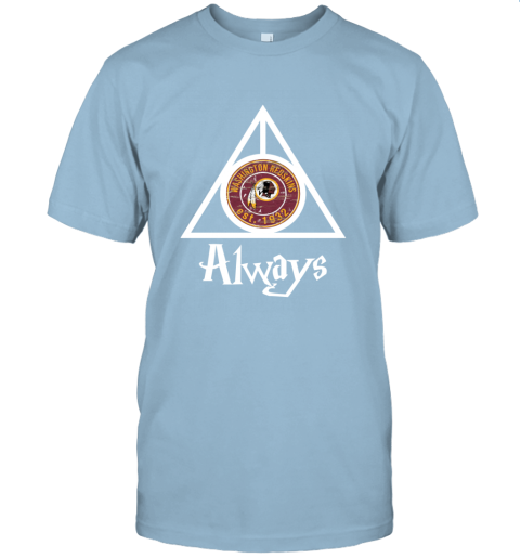 Always Love The Washington Redskins x Harry Potter Mashup NFL gwvw always love the washington redskins x harry potter classic t shirt 2 front light blue