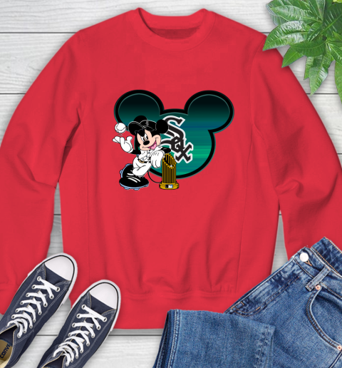 MLB Chicago White Sox The Commissioner's Trophy Mickey Mouse Disney Sweatshirt 10