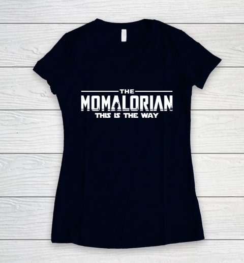 The Momalorian Mother's Day 2020 This is the Way Women's V-Neck T-Shirt 2