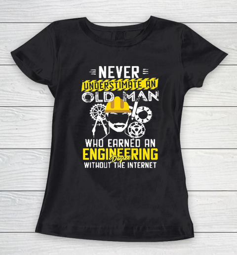 Grandpa Funny Gift Apparel  Mens Funny Retired Engineer Grandpa With Eng Women's T-Shirt