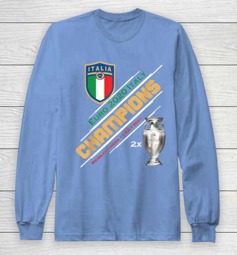 Italy Champions 2020 Euro Forza Azzurri Italia Football Long Sleeve T-Shirt 8