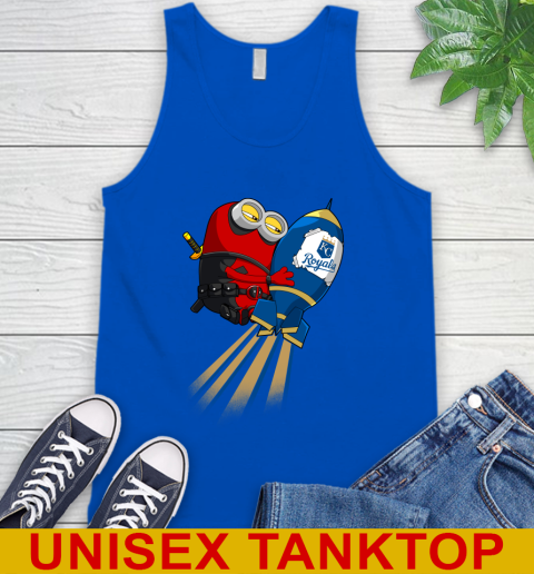 MLB Baseball Kansas City Royals Deadpool Minion Marvel Shirt Tank Top 4