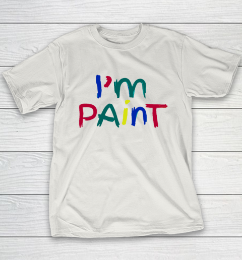 I Heart Love To Finger Paint Couple Valentine I'm Paint Youth T-Shirt 9