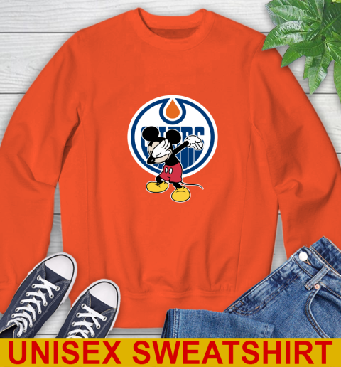 Edmonton Oilers NHL Hockey Dabbing Mickey Disney Sports Sweatshirt 4