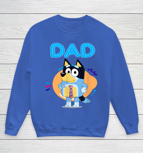 Family Blueys Love Dad Love Mom Blueys Love Mom Youth Sweatshirt 6