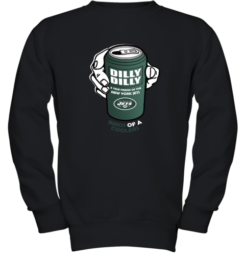 Bud Light Dilly Dilly! New York Jets Birds Of A Cooler Youth Sweatshirt