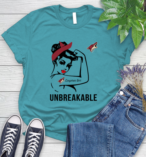 NHL Arizona Coyotes Girl Unbreakable Hockey Sports Women's T-Shirt 11