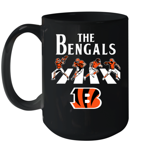 NFL Football Cincinnati Bengals The Beatles Rock Band Shirt Ceramic Mug 15oz