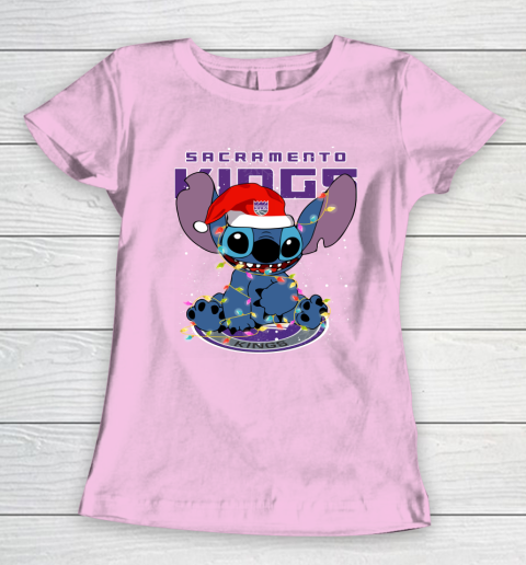 Sacramento Kings NBA noel stitch Basketball Christmas Women's T-Shirt 6
