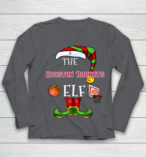 Houston Rockets Christmas ELF Funny NBA Youth Long Sleeve 6