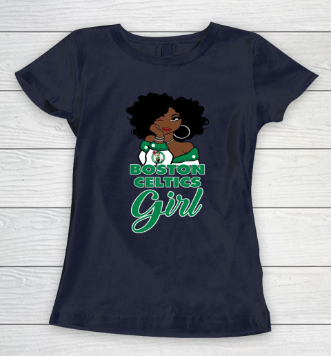 Boston Celtics Girl NBA Women's T-Shirt 4
