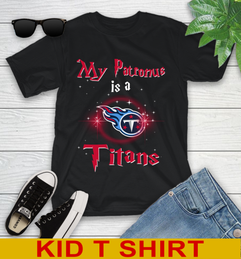NFL Football Harry Potter My Patronus Is A Tennessee Titans Youth T-Shirt