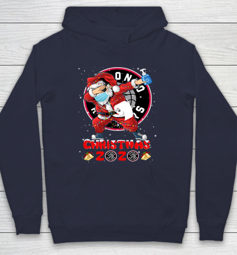 Toronto Raptors Funny Santa Claus Dabbing Christmas 2020 NBA Hoodie 2