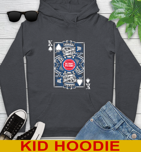 Detroit Pistons NBA Basketball The King Of Spades Death Cards Shirt Youth Hoodie 9