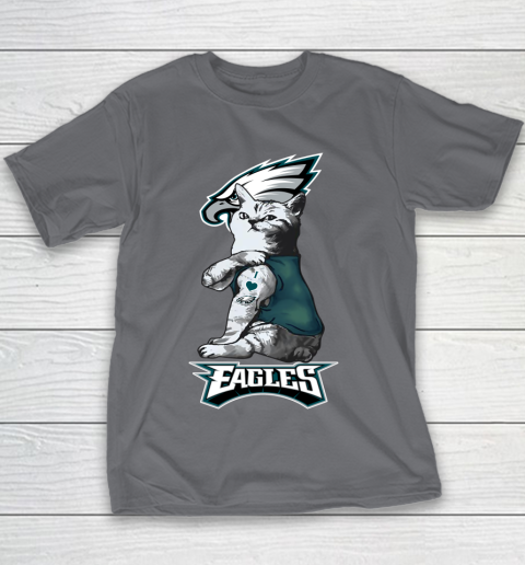 NFL Football My Cat Loves Philadelphia Eagles Youth T-Shirt 5