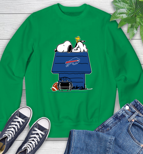 Buffalo Bills NFL Football Snoopy Woodstock The Peanuts Movie Sweatshirt 6
