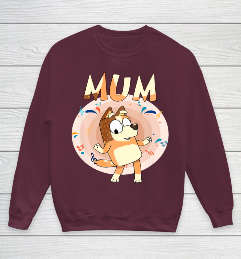 Bluey Dad Mom Funny Family Mother's Day Youth Sweatshirt 5