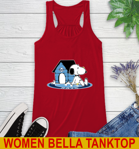 MLB Baseball Tampa Bay Rays Snoopy The Peanuts Movie Shirt Racerback Tank 6