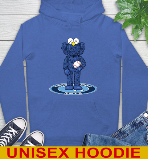 MLB Baseball Tampa Bay Rays Kaws Bff Blue Figure Shirt Hoodie 9