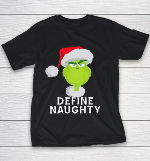 Dr Seuss Shirt The Grinch Naughty Grinch Christmas Youth T-Shirt