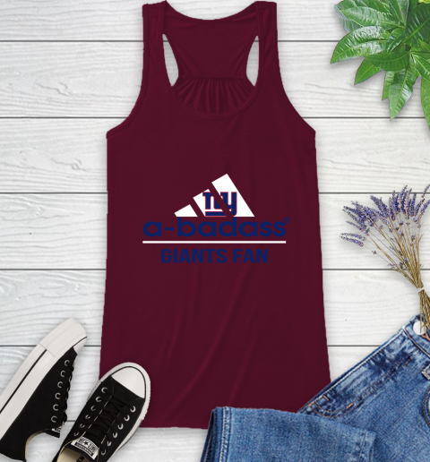 New York Giants NFL Football A Badass Adidas Adoring Fan Sports Racerback Tank 2