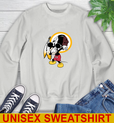 Washington Redskins NFL Football Dabbing Mickey Disney Sports Sweatshirt 5