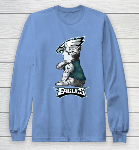 NFL Football My Cat Loves Philadelphia Eagles Long Sleeve T-Shirt 8
