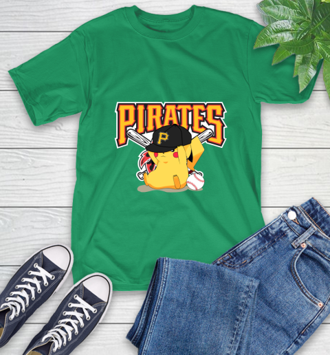 MLB Pikachu Baseball Sports Pittsburgh Pirates T-Shirt 7