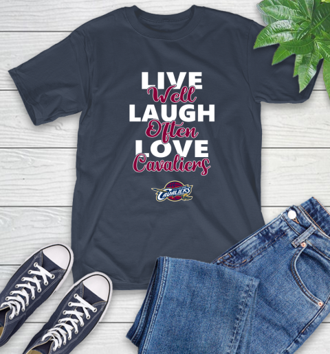 NBA Basketball Cleveland Cavaliers Live Well Laugh Often Love Shirt T-Shirt 3