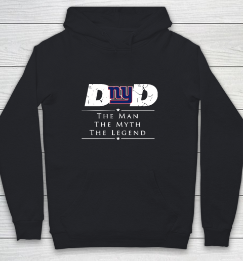 New York Giants NFL Football Dad The Man The Myth The Legend Youth Hoodie