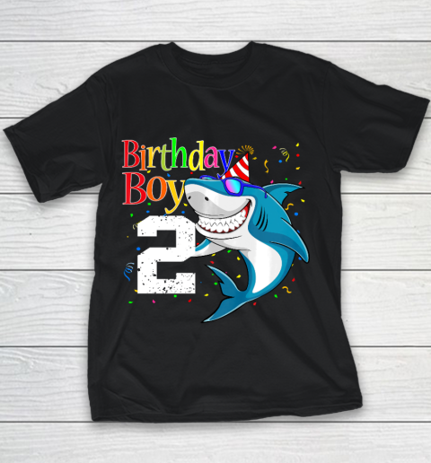 Kids 2nd Birthday Boy Shark Shirts 2 Jaw Some Four Tees Boys 2 Years Old Youth T-Shirt