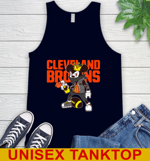 Cleveland Browns NFL Football Mickey Peace Sign Sports Tank Top 3