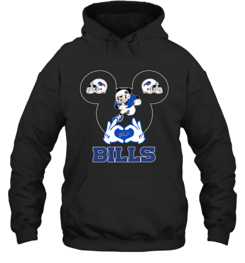 I Love The Bills Mickey Mouse Buffalo Bills Hoodie